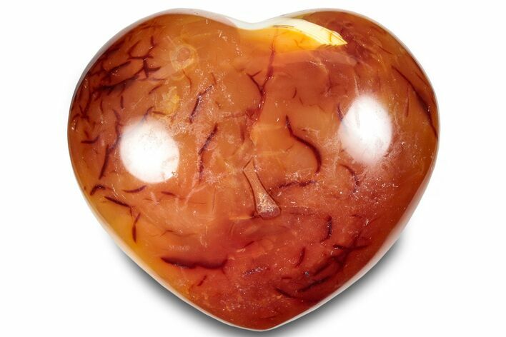 Colorful Carnelian Agate Heart #293744